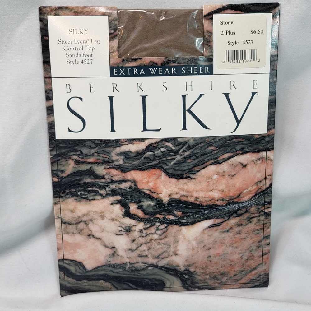 Berkshire Silky Extra Wear Sheer Control Top‎ Stone #4527 Pantyhose Size 2 Plus